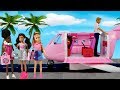 Barbie Stacie Airplane Travel Morning Routine - Packing Suitcase for School Trip!