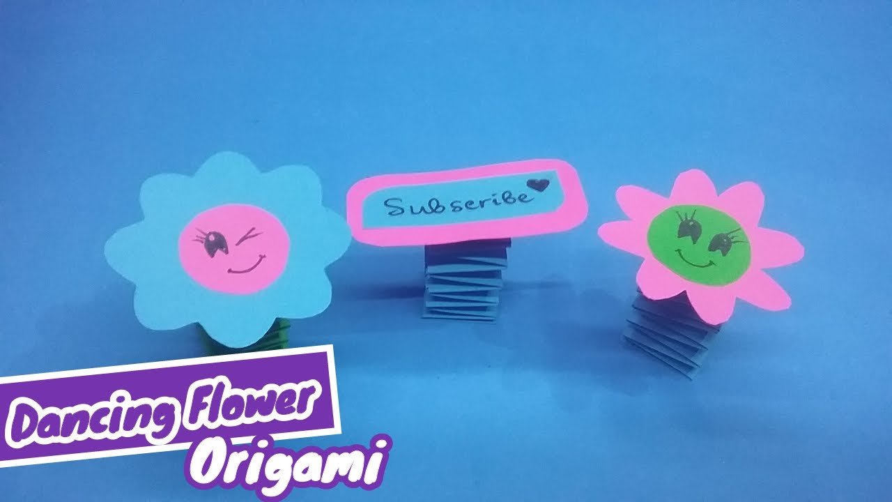How to Make Flowers with Paper Origami Swaying Flowers DIY YouTube
