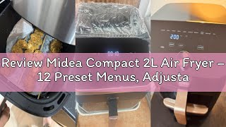 Review Midea Compact 2L Air Fryer – 12 Preset Menus, Adjustable Timer, 80-200°C Temperature Control,