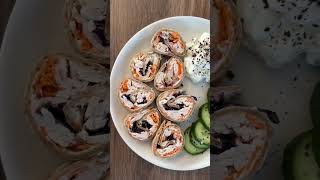 Turkey, cream cheese and carrot roll ups. #highprotein #proteinmeals #turkeyrecipe #healthyeating
