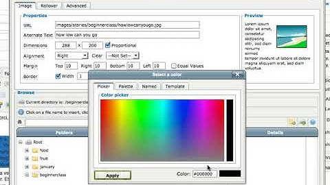 Joomla 1.5 Beginner, Lesson #22: Inserting Images