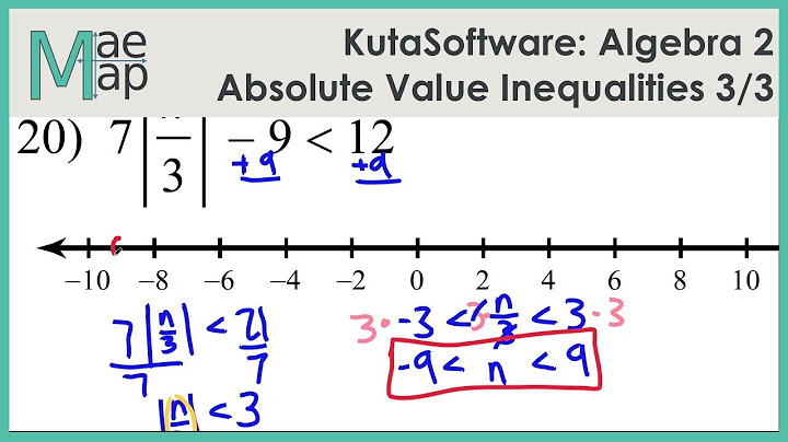 Kuta software infinite algebra 2 absolute value inequalities answers