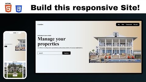 Build a Modern Real Estate Website with HTML, CSS| Clean UI Project part 1