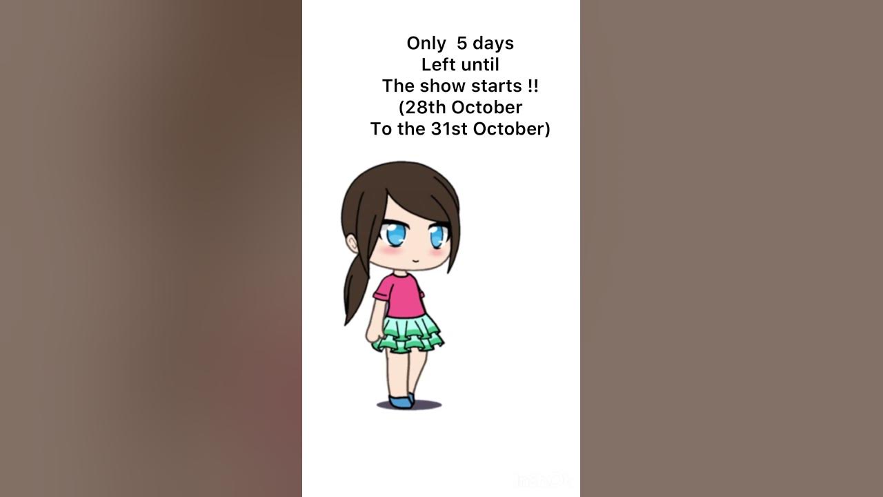 How many days left until the Halloween show starts !!! YouTube