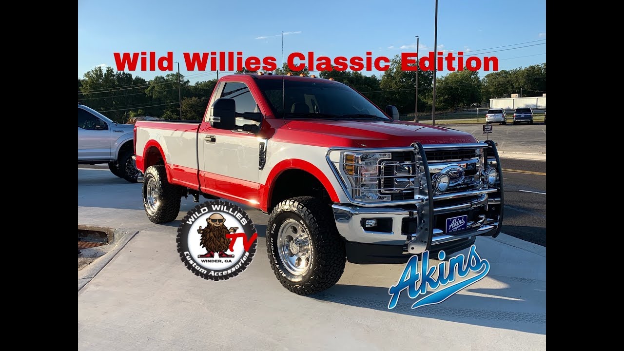 2019 Retro Akins Ford F250 Classic Chrome 4x4 Wild Willies XLT Pro Comp