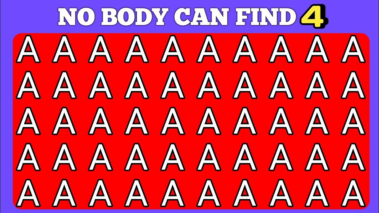 Fast Visual test 👀 | Find the odd Number and Letter Supper fun edition