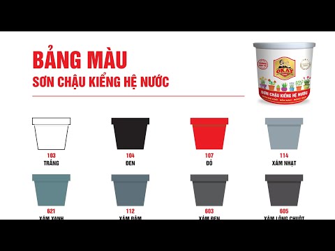 Bảng Sơn Màu - Bảng màu sơn chậu cảnh cao cấp Okay Paint