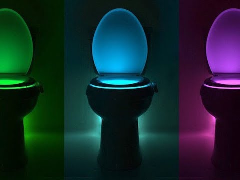 Автономная led подсветка для унитаза Светодиодная подсветка для туалета с Датчиком движения