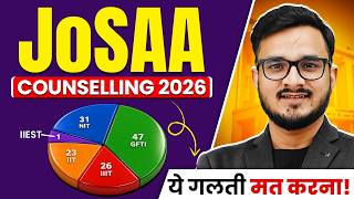 JoSAA Counselling 2026 || Complete Process || Choice Filling