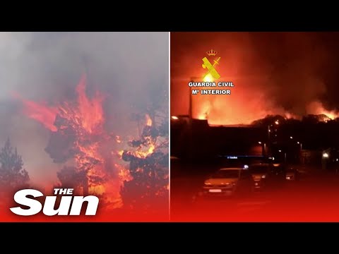 More than 500 people evacuated as wildfire rages in Canary island of La Palma