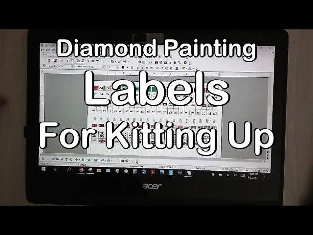 Diamond Painting - How I Make Labels For Kitting Up 