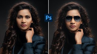 Add Realistic Glasses - Photoshop Tutorial Short