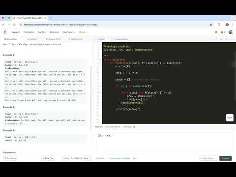 leetcode 1475 Final
