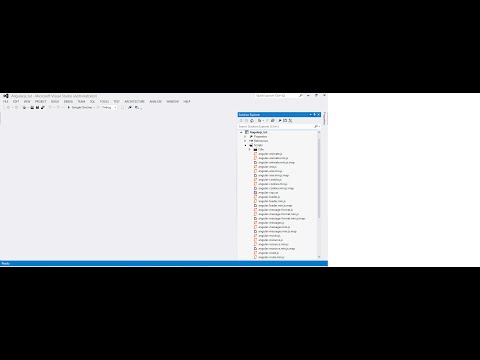 Add angularjs Script package in Visual studio.