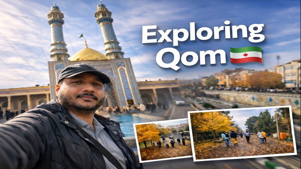 Exploring Qom 🇮🇷 | Shrine, Grand Bazaar & Alavi Park | Iran Travel Vlog