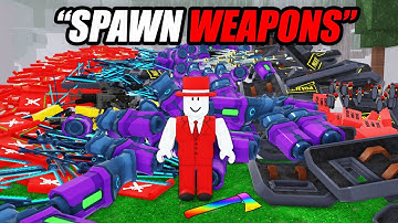 Using ADMIN to Spawn EVERY WEAPON in 99 Nights in the Forest!