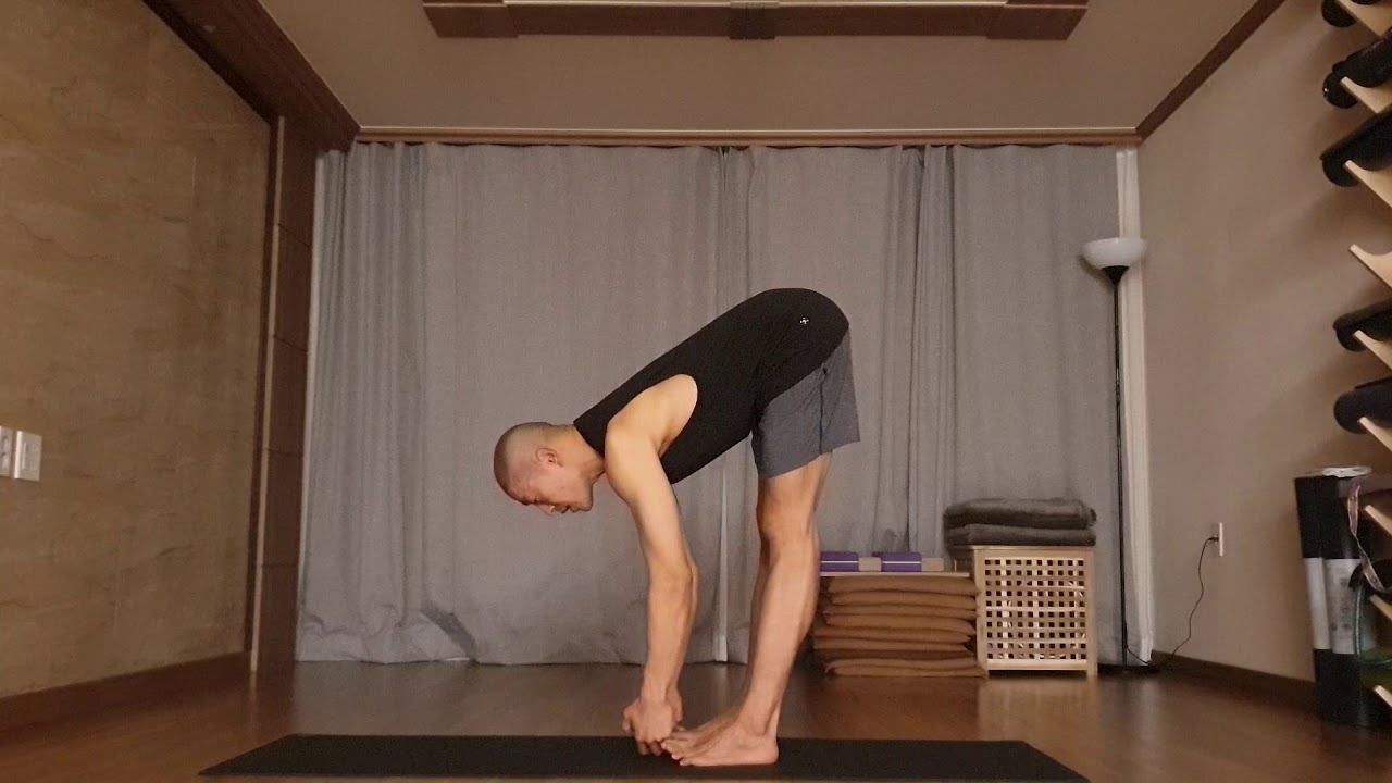 파당구스타사나 - 아쉬탕가배우기 (AshtangaYoga - padangusthasana)