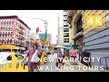 [4K] NYC Walking Tours | The Bowery in the Lower East Side, Manhattan Bridge to Columbus Park