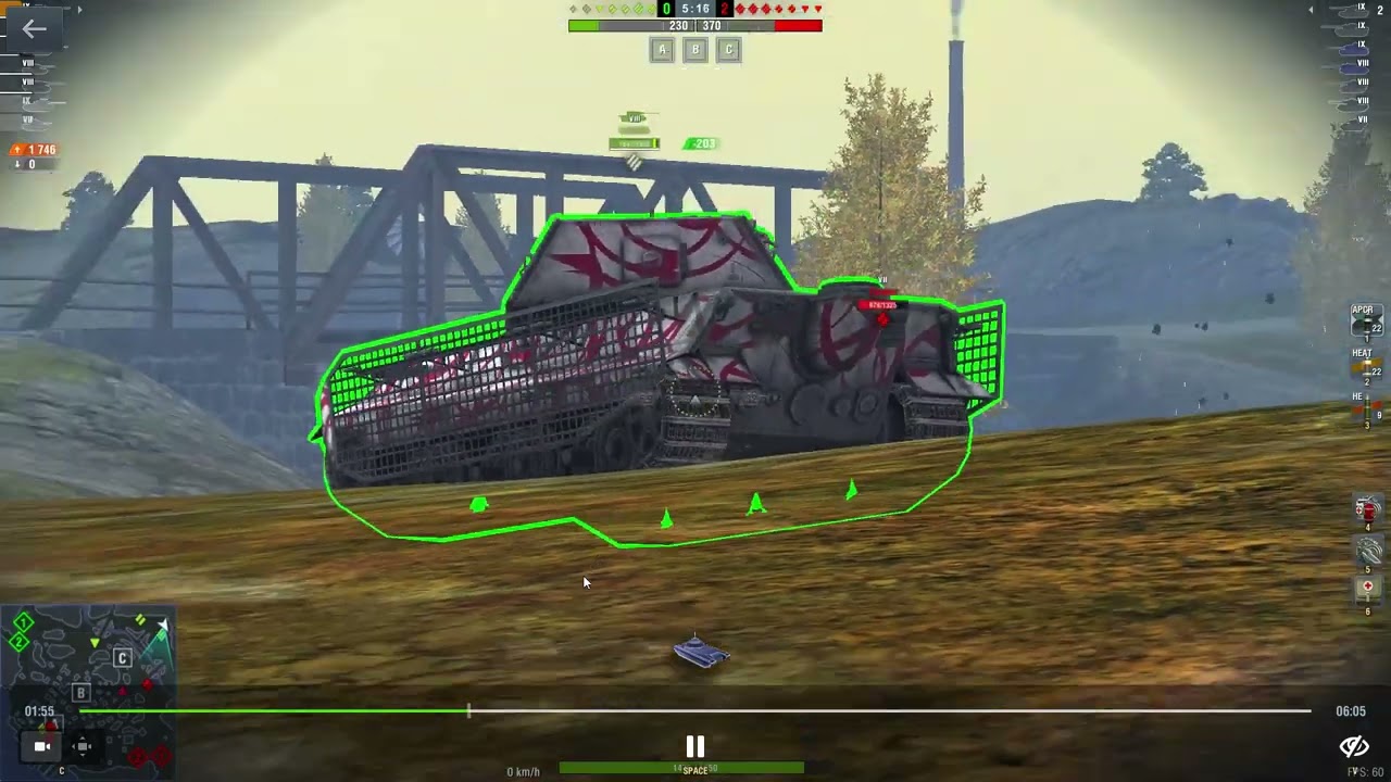 Leopard PTA, 5k damage, celkom dobrá bitva