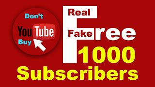 How you got 1000 YouTube Subscribers | Don't buy subscribers for channel monetization | Mian Studio