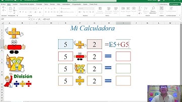 Calculadora para niños en Excel