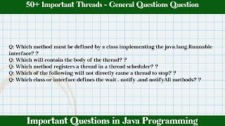 MCQ Questions Threads - General Questions with Answers Net Worth