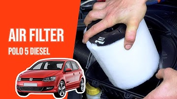 How to replace the air filter Polo mk5 1.6 TDI 💨