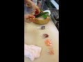 Twin Japanese Sushi Chefs    　How to make sashimi.  双子の女板前　☆お刺身の作り方☆