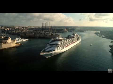 MSC SPLENDIDA cruise liner -Grand Harbour Port Valletta Malta