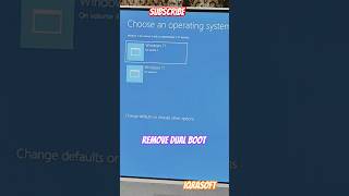 how to remove dual #boots from #windows easily #shorts