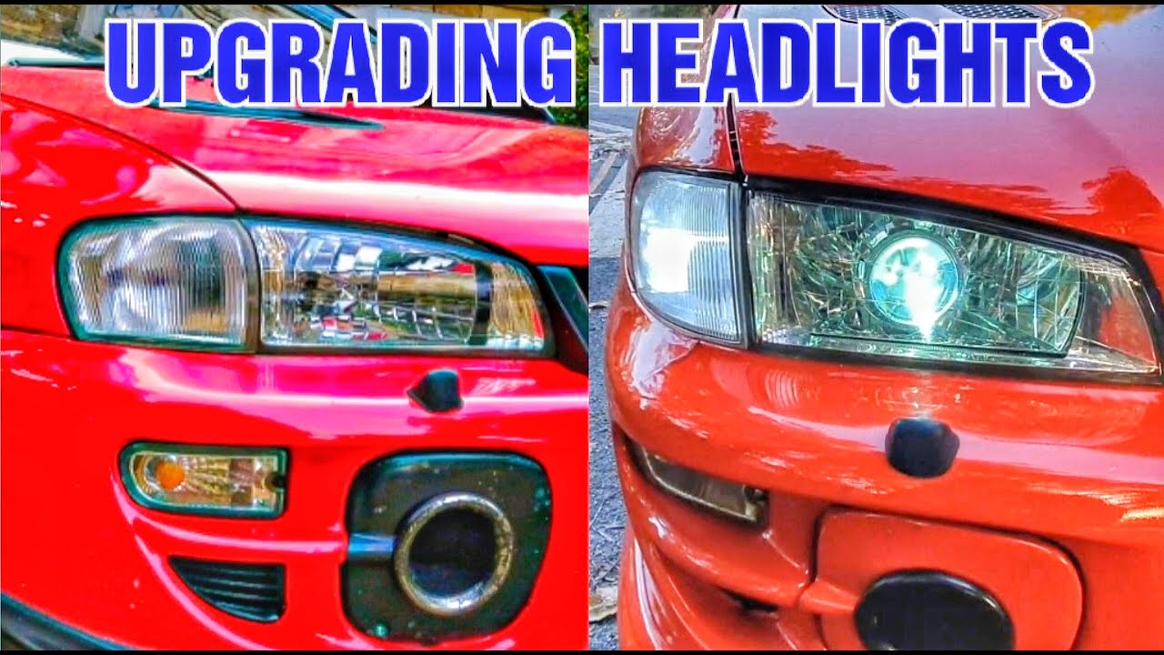 FITTING PROJECTOR'S TO SUBARU IMPREZA HEADLIGHTS ( I CAN ACTUALLY SEE
