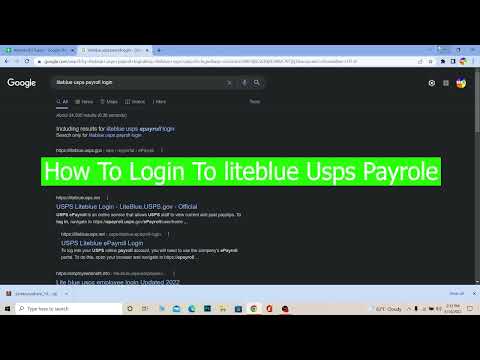 How To Login To Liteblue USPS Payroll (2022) | Liteblue USPS Employee Login (Step BY Step)