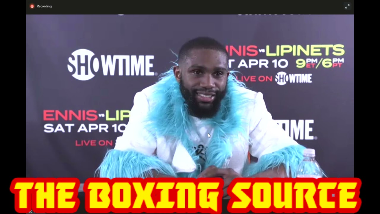 Jaron Ennis press conference after KO win over Lipinets