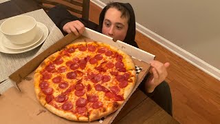 Pepperoni Pizza Review - Brooklyn Joes Curbside Pick Up, Stromboli, Greek Salad
