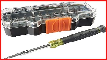 Great product -  Klein Tools 32717 Precision Screwdriver Set with Case, All-in-One Multi-Function Re