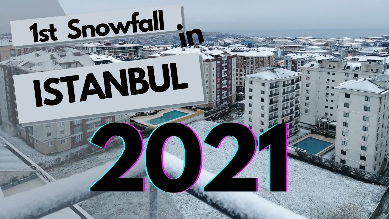 First Snow Fall in Istanbul 2021 | ISTANBUL SNOW FALL 2021🌨❄❤