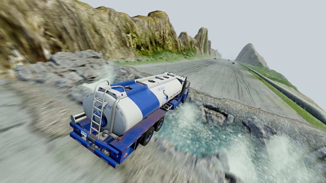 Full Throttle Action | Insane Long Downhill Crashes & Speed Test | BeamNG.drive #4