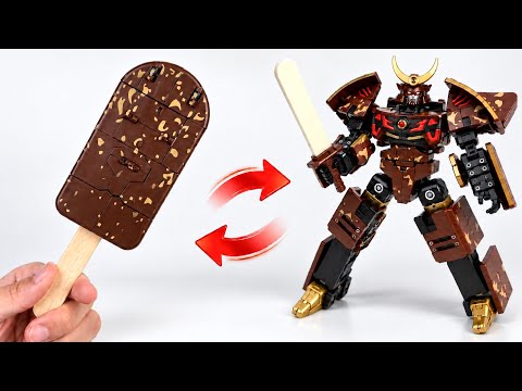 Toy Robot Unboxing | Popsicle to Samurai Mecha Transformation