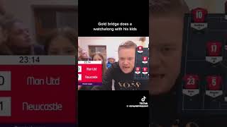 Mark goldbridge Streams with his kids #funny #manutd #reels #shorts #family