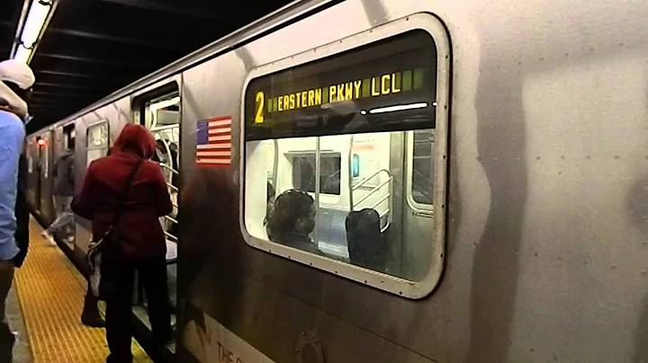 MTA New York City Subway Flatbush Avenue Bound R142 (2) Express Train @ Franklin Avenue