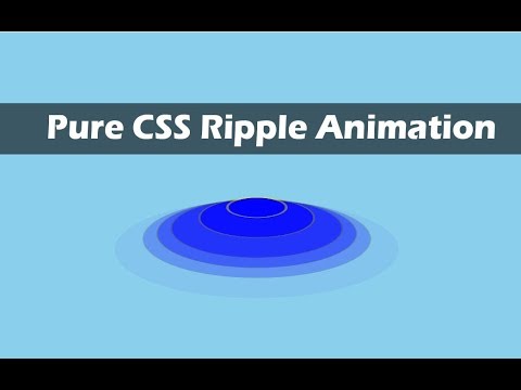 Ripple Animation with HTML and CSS || HTML and CSS