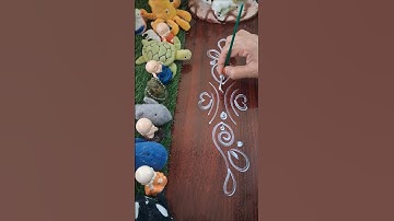 Daily Side Border Design Ideas | Simple & Stunning with Suddha & Brush | #Shorts🎨