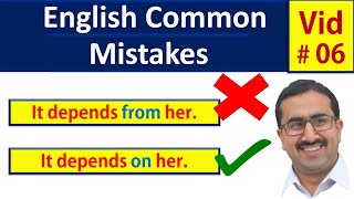 100 MOST COMMON MISTAKES in English Grammar - Error Identification | English Common mistakes Video 6