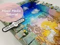 Mixed Media Reverse Canvas Tutorial &#39;Dream Garden&#39;