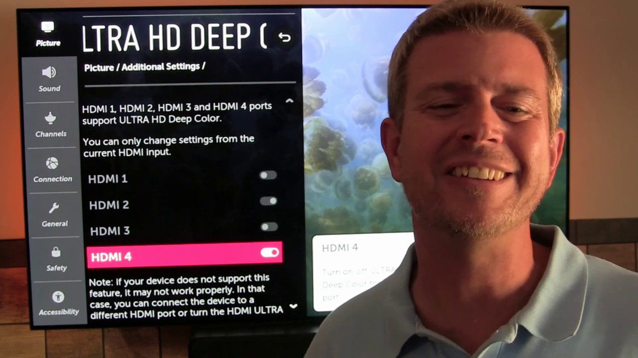 LG OLED TV Turn on Ultra HD Deep Color in Settings HDR and Dolby Vision 2019 C9 - YouTube