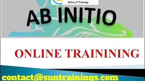 Abinitio Class 2 GDE Inroduction