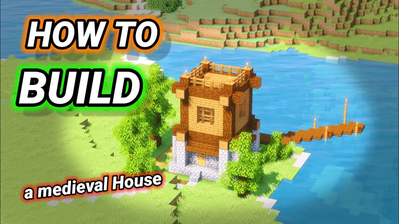 How to BUILD a Medieval House Tower in MINECRAFT #minecraft # ...