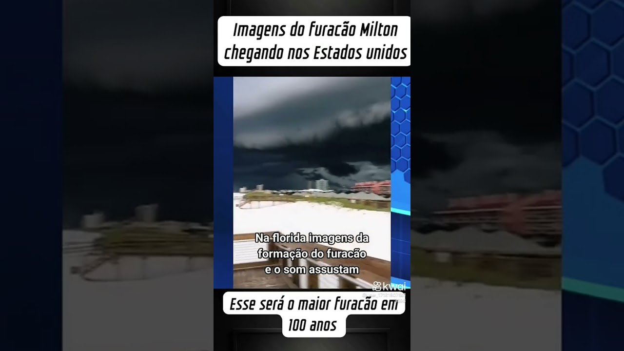 Furacão milton na Flórida estados Unidos #furacão #ciclone #tornado