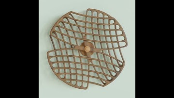 Kinetic Sculpture Wheel #4 Blender Animation. Beautiful Patterns Emerge as Wheels Rotate 4K