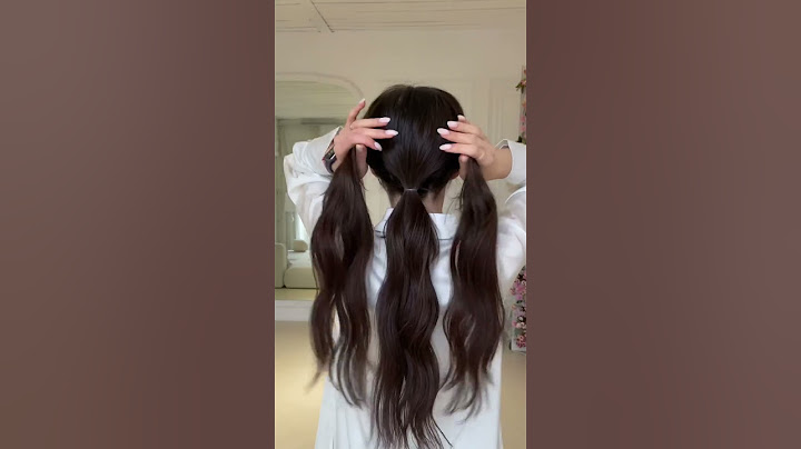 Стильный хвост на любую длину🤩Быстрые прически для ленивых
